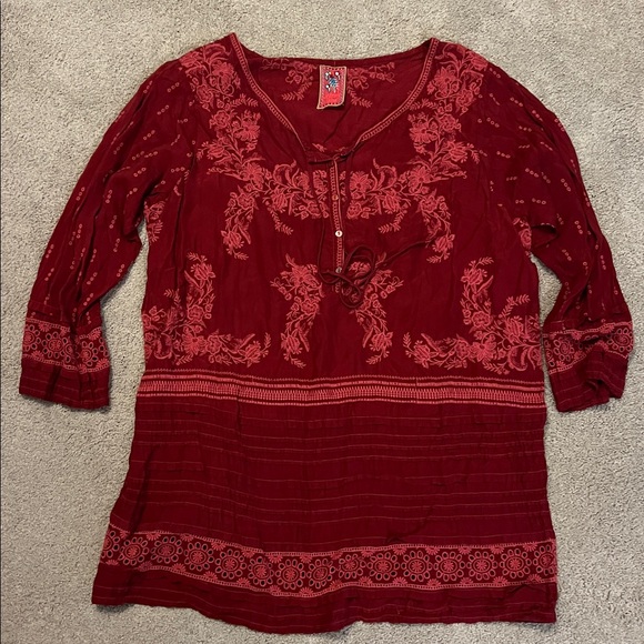 Johnny Was Embroidered Tunic - L\XL - Picture 1 of 10